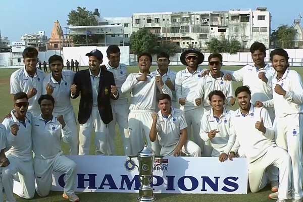 ಗುಜರಾತ್ ವಿರುದ್ಧ ಮ್ಯಾಚ್: ಮಧ್ಯಪ್ರದೇಶದ ಮುಡಿಗೆ ಕೂಚ್ ಬೆಹಾರ್ ಟ್ರೋಫಿ!